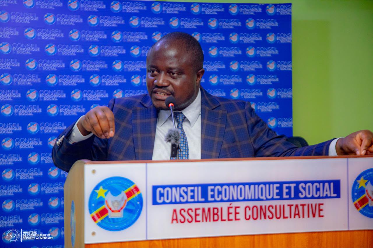 RDC : Au Conseil Économique et social , S.E MUHINDO NZANGI détaille sa stratégie pour faire de l’agriculture un pilier de l’économie nationale